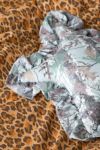 Printed Star Shape Ruffle Throw Pillow