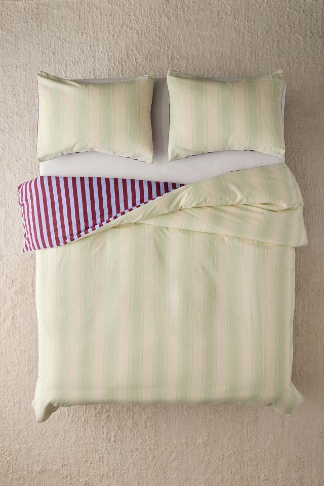 Riley Striped Reversible Duvet Cover #1