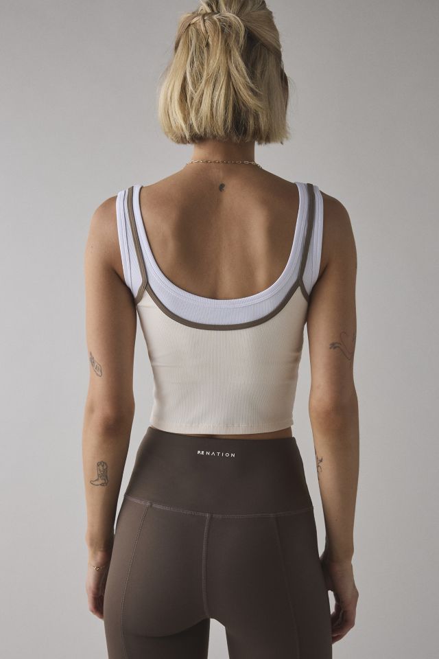 P.E NATION Forward Scoop Neck Layered Tank Top #2