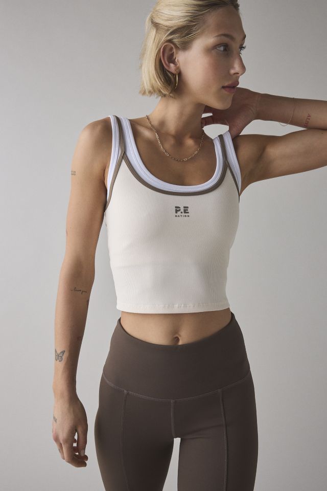P.E NATION Forward Scoop Neck Layered Tank Top #3