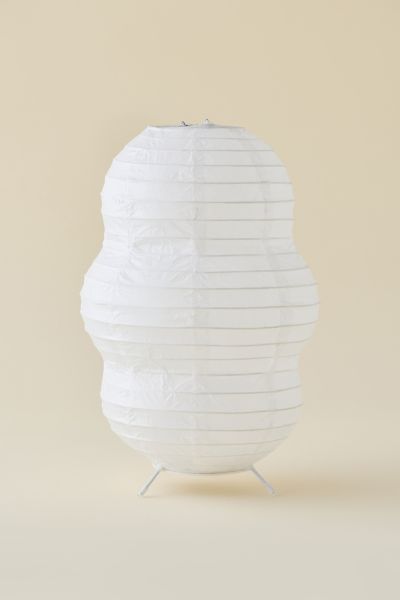 Urban Outfitters Neiko Paper Lantern Mini Led Portable Table Lamp In Ivory At