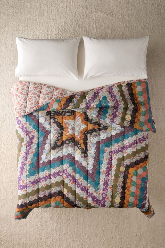 Starry Patched Reversible Quilt #1