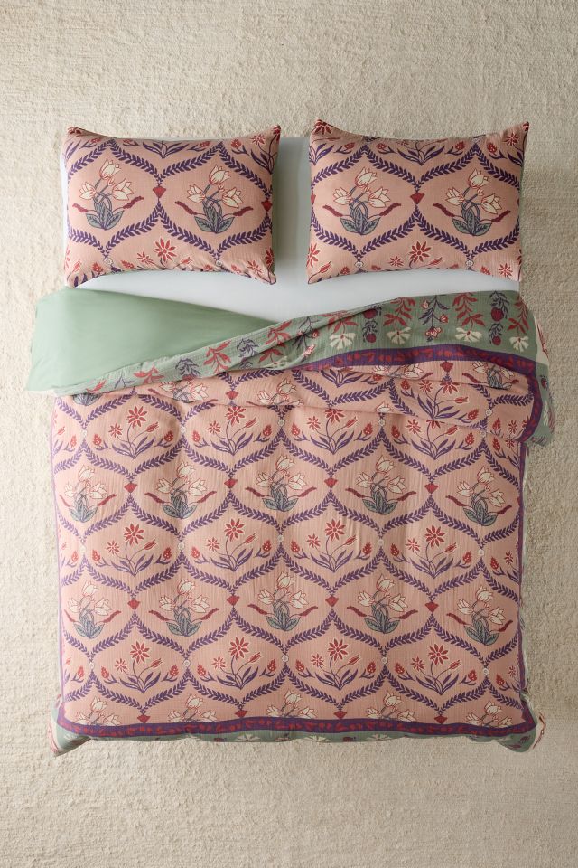 Housse de Couette en Gaze Florale Bohème Waverly #1