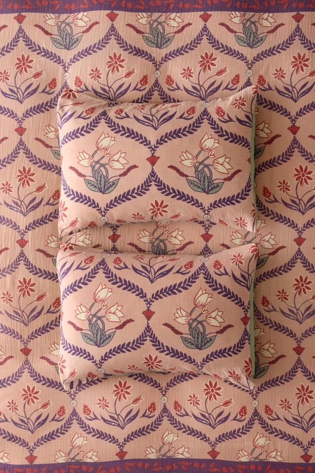 Waverly Floral Boho Patterned Gauze Sham Set #1