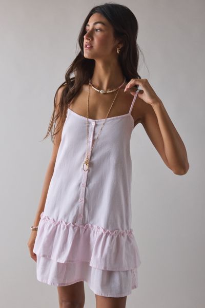 Motel Wilmot Cotton Poplin Pintuck Button-Down Shirt