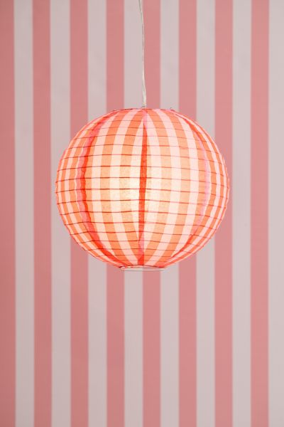 Striped Printed Round Paper Lantern Pendant Shade