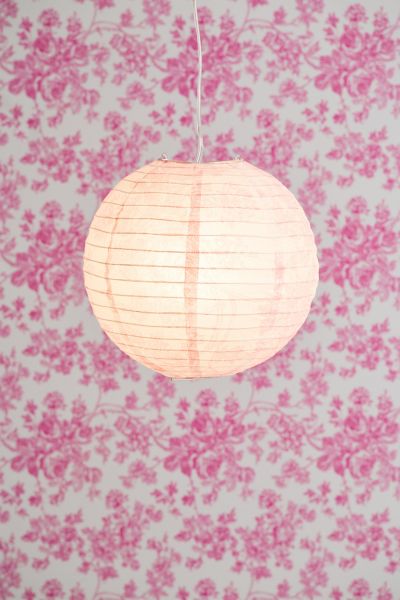 Stripe Printed Round Paper Lantern Pendant Shade