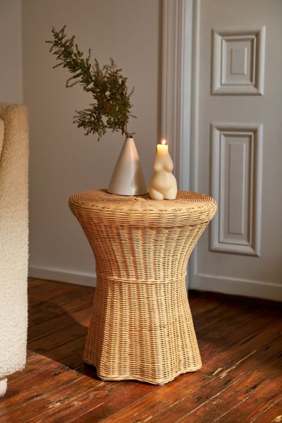 Urban Outfitters Pierce Wicker Side Table In Natural At