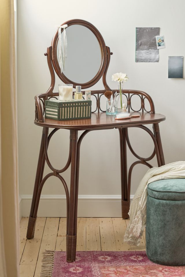 Caroline Rattan Mirror Vanity #1