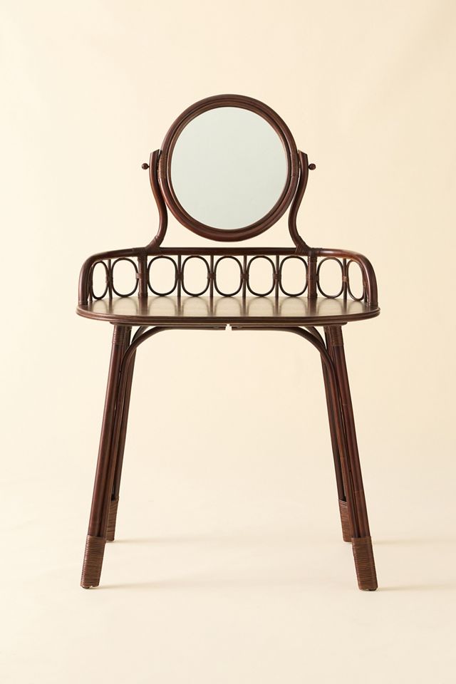 Caroline Rattan Mirror Vanity #2