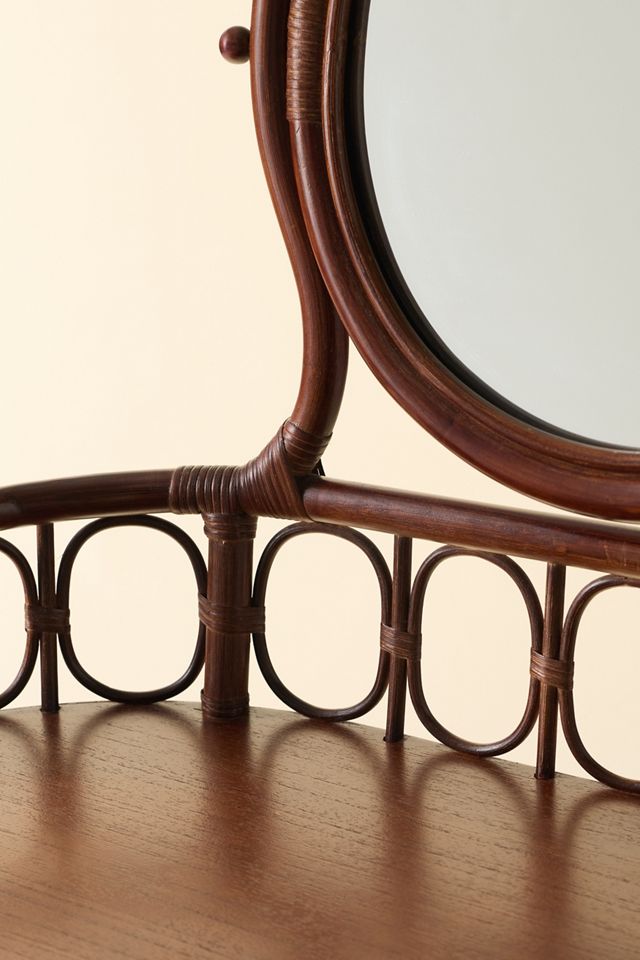 Caroline Rattan Mirror Vanity #3