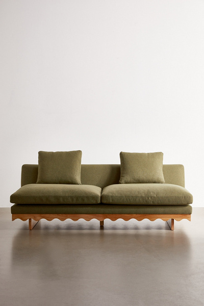 Roma Scalloped 3-Seater Sofa - Thumbnail 2