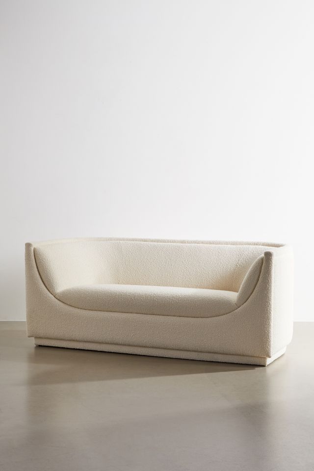 Aria Upholstered Curved Sofa #2