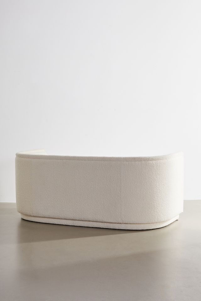 Aria Upholstered Curved Sofa #3