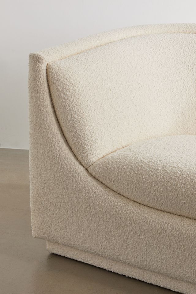 Aria Upholstered Curved Sofa #4