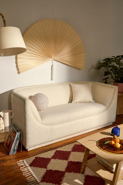 Aria Upholstered Curved Sofa