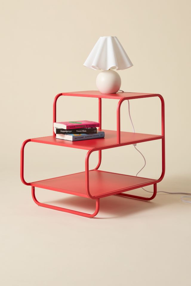 Alana Metal 3-Tier Side Table & Nightstand