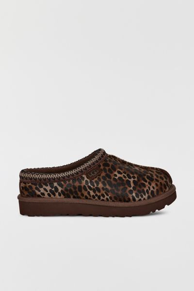Ugg Tazz Caspian Leopard-print Platform Mules In Brown