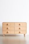 Tabitha 6-Drawer Wood Dresser