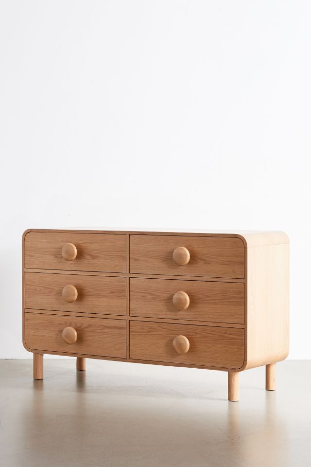 Tabitha 6-Drawer Wood Dresser #2