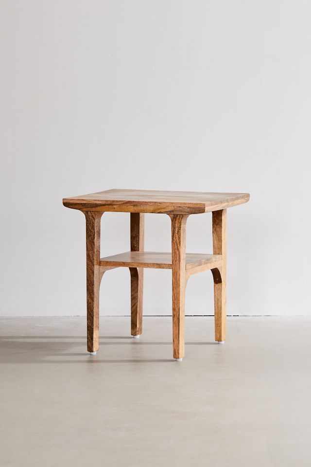 Wyatt 2-Tier Wood Nightstand/Side Table