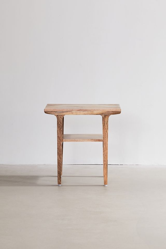 Wyatt 2-Tier Wood Nightstand/Side Table