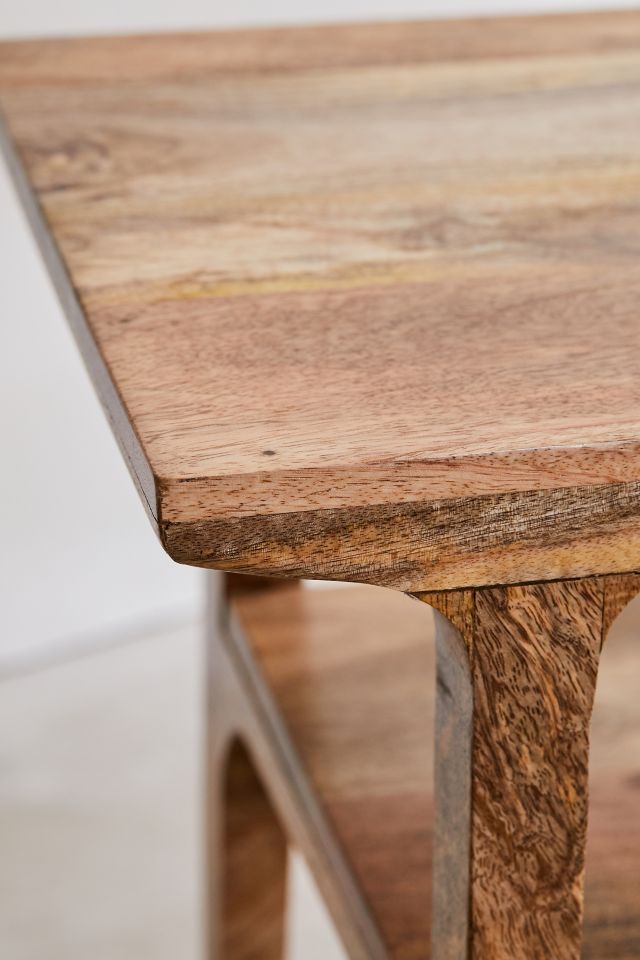 Wyatt 2-Tier Wood Nightstand/Side Table