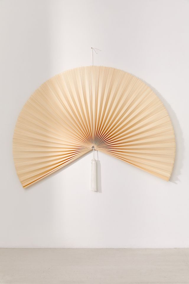 Palmera Fan Floating Headboard - Unique Bamboo Decor