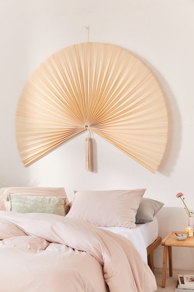Palmera Fan Floating Headboard - Unique Bamboo Decor