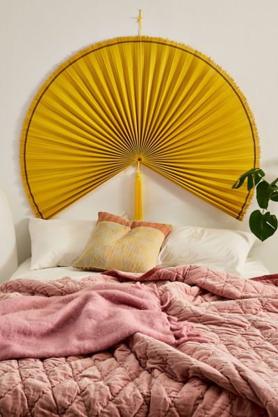 Urban Outfitters Palmer Fan Floating Headboard In Gold At  In Gold
