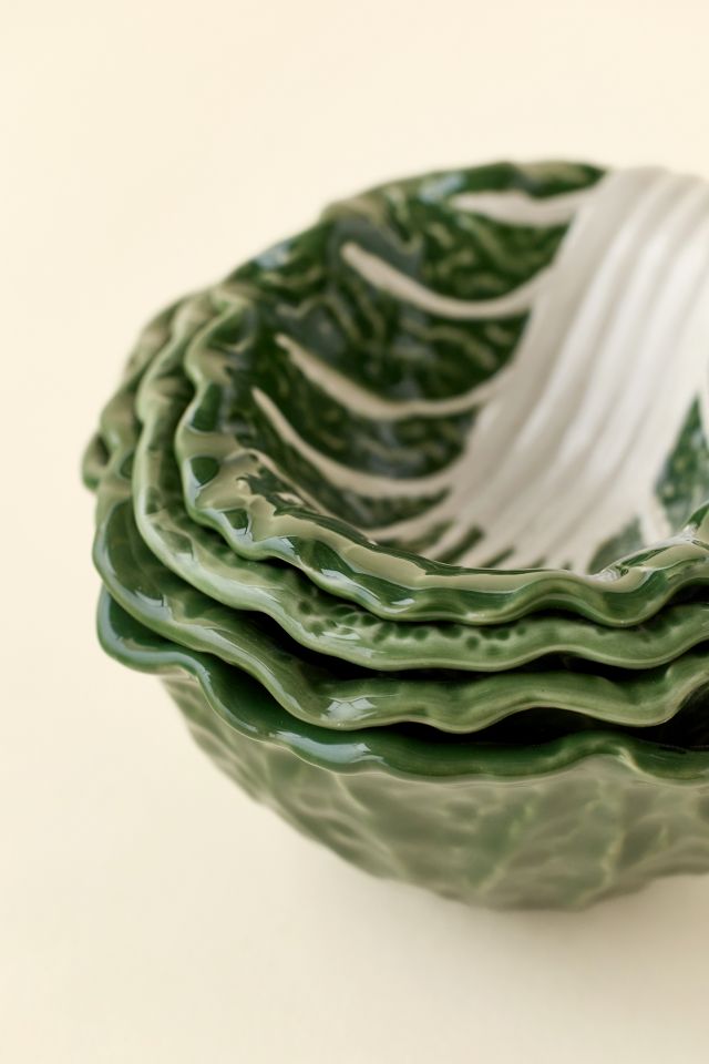 Cabbage Shaped Nesting Serving Bowl Set #1