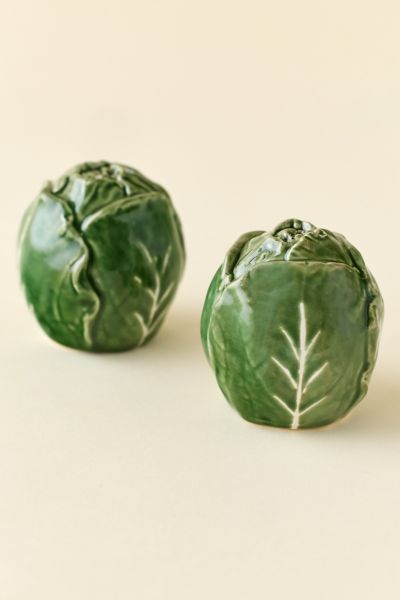 Cabbage Shaped Salt & Pepper Shaker Set