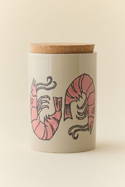 Shrimp Icon Ceramic Canister