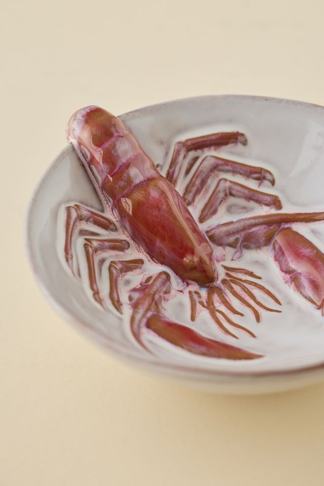 Lobster Sculpted Ceramic Serving Bowl #1
