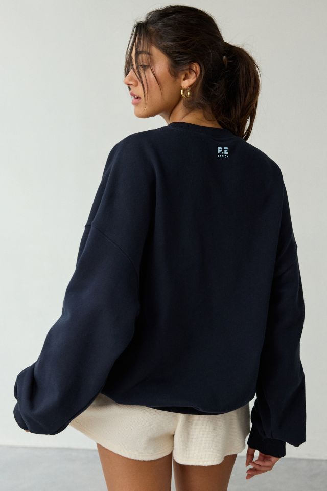 P.E Nation Heritage Boucle Graphic Crew Neck Pullover #1