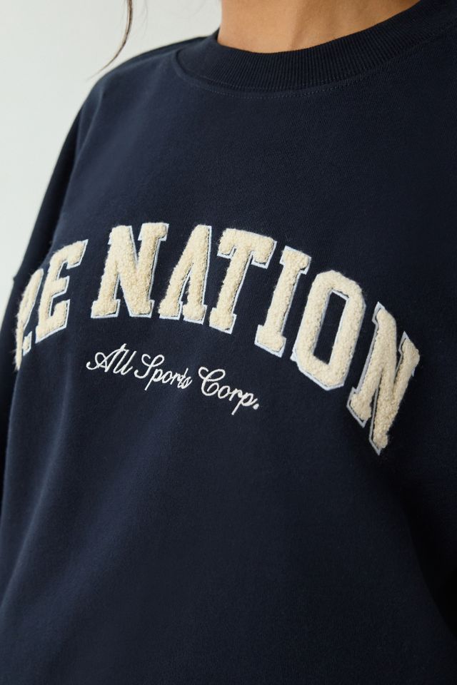 P.E Nation Heritage Boucle Graphic Crew Neck Pullover #3