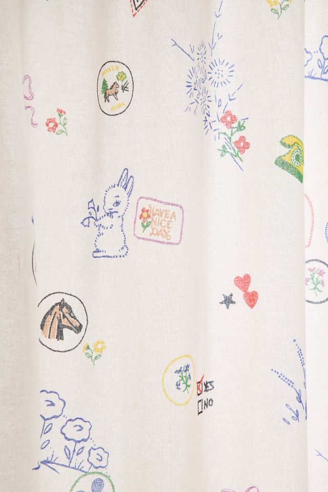 Patches Patterned Shower Curtain #1