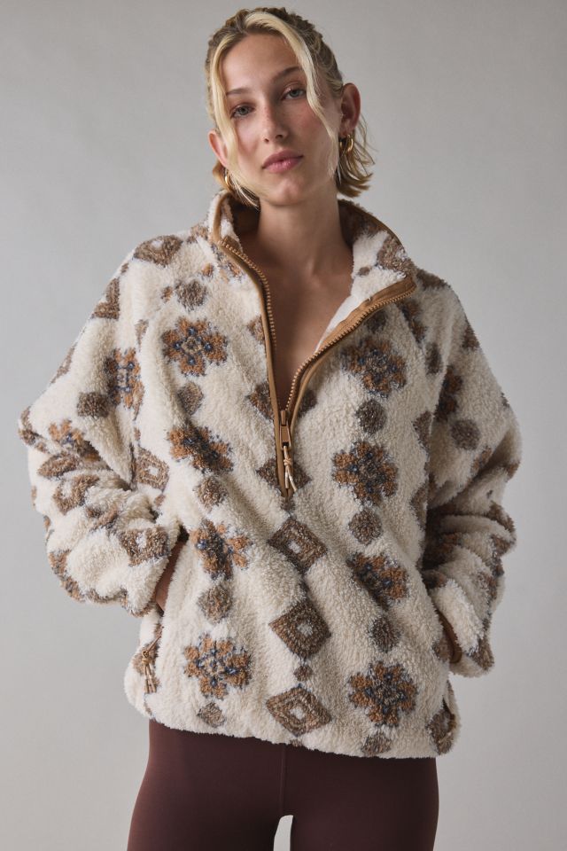 THE UPSIDE Harlow Piled Fleece Quarter Zip Pullover #3