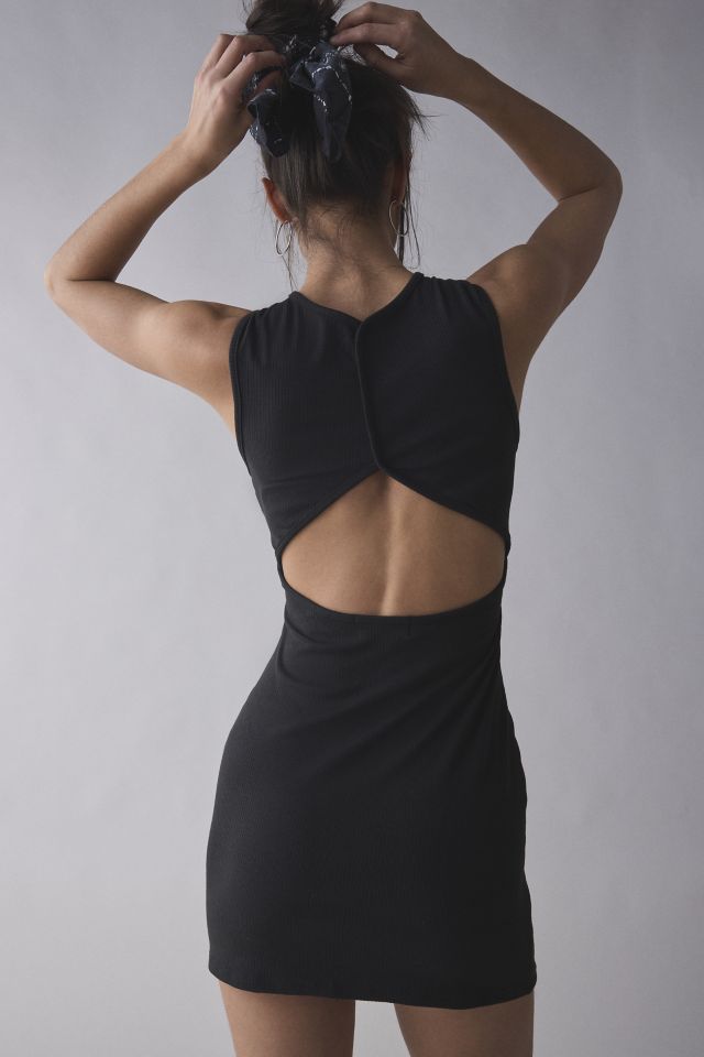 UO Cutout-Back Knit Bodycon Mini Dress #1