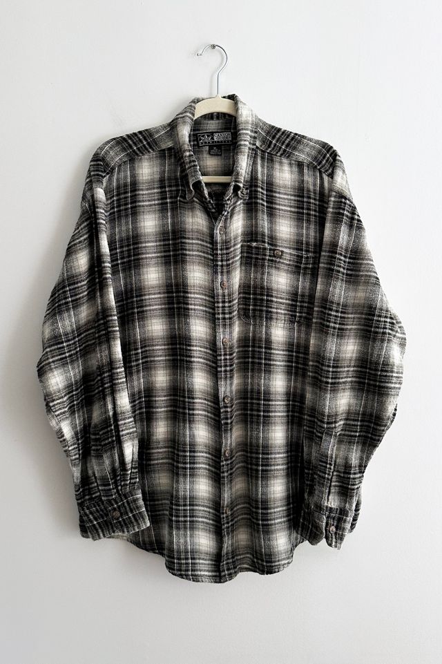 Vintage Shadow Plaid Flannel Shirt | Urban Outfitters