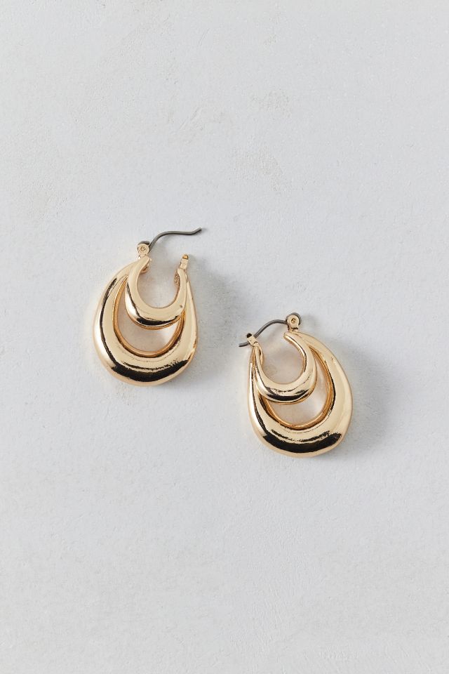 Double Chunky Hoop Earring #1