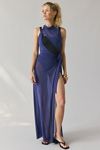 Jaded London Azevedo Sheer Mesh Knotted Halter Maxi Dress | Urban Outfitters