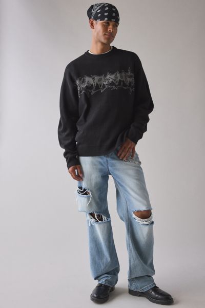 WORSHIP SUPPLIES Gnasher Knit Crew Neck Sweater