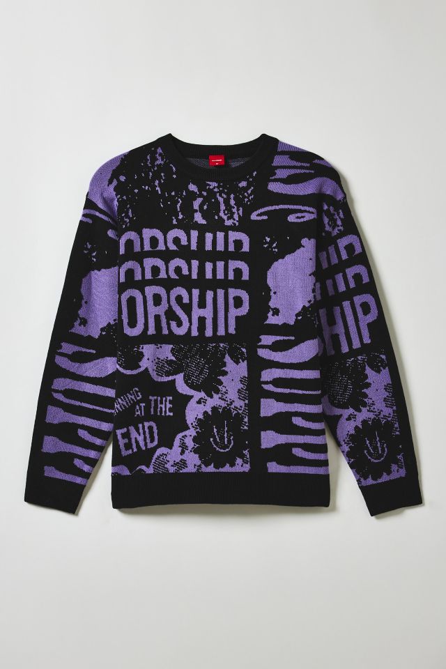 WORSHIP SUPPLIES Chico End Knit Crew Neck Sweater #1