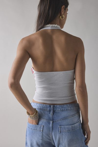 BDG Joanna East Side Athletic Club Graphic Halter Tank Top