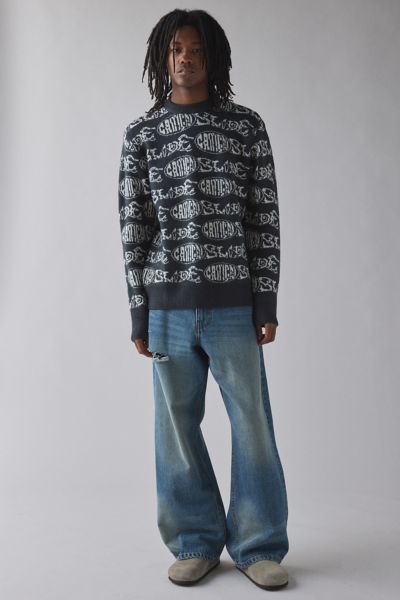 Critical Slide Society Madness Pattern Crew Neck Sweater