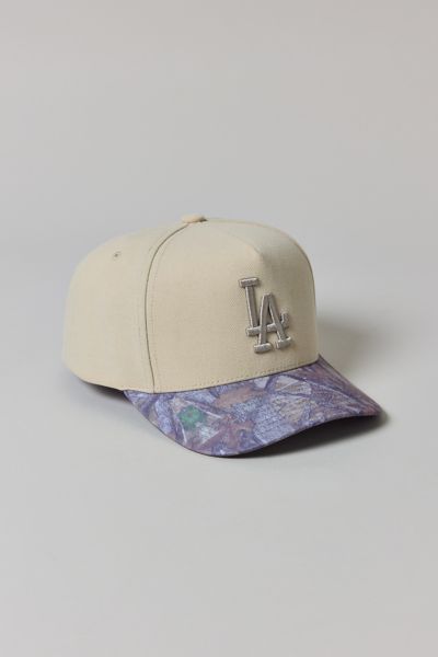 Mitchell & Ness Mlb Los Angeles Dodgers Camo Pro Hat In Cream/camo, Men's At Urban Outfitters