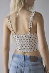 Kimchi Blue Claudia Ruffle-Trim Cropped Corset Top