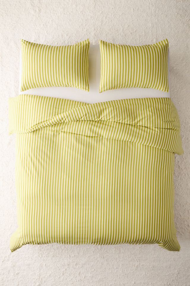 Striped Patterned Cotton Duvet Cover Set #1