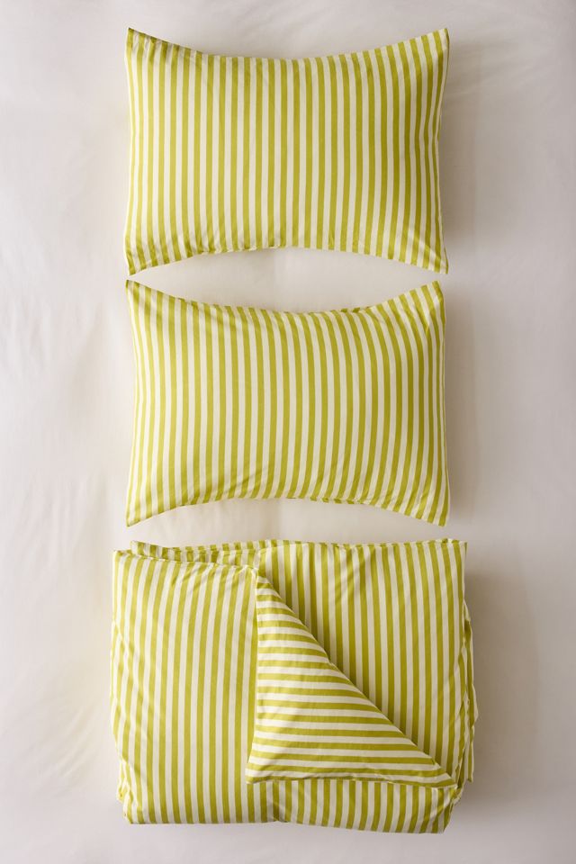 Striped Patterned Cotton Duvet Cover Set #4